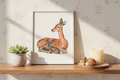 Deer & Fawn Shelf Display Mockup