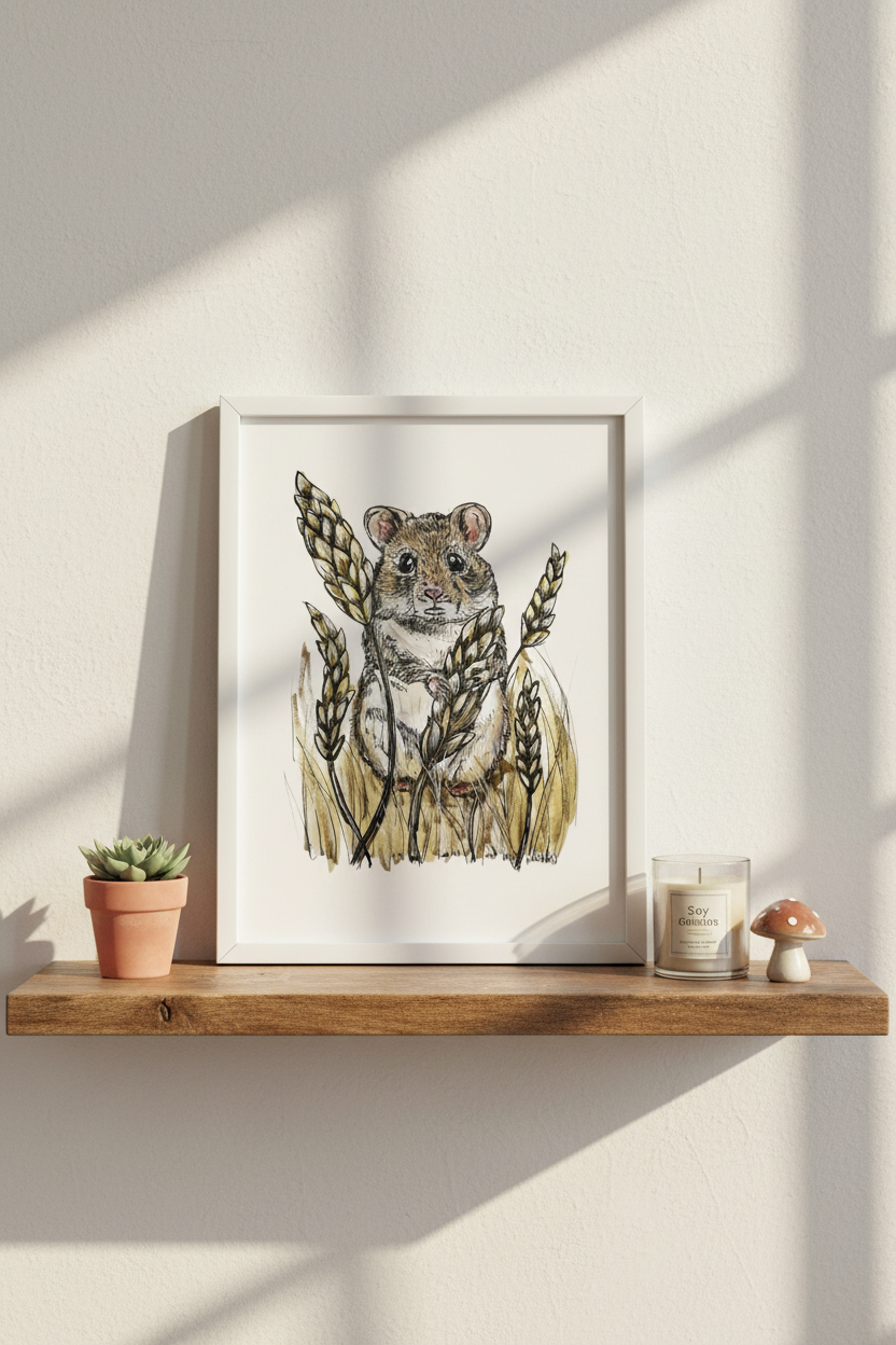 Field Mouse 5x7 Print Mockup