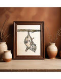 Hanging Possum – Watercolor & Ink Art Print