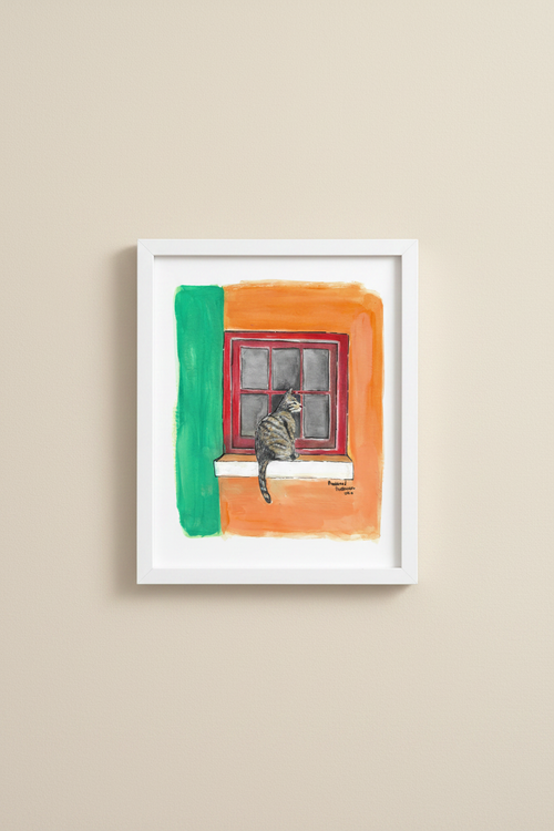 Cat at the Window — Art Print