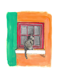 Cat at the Window — Art Print