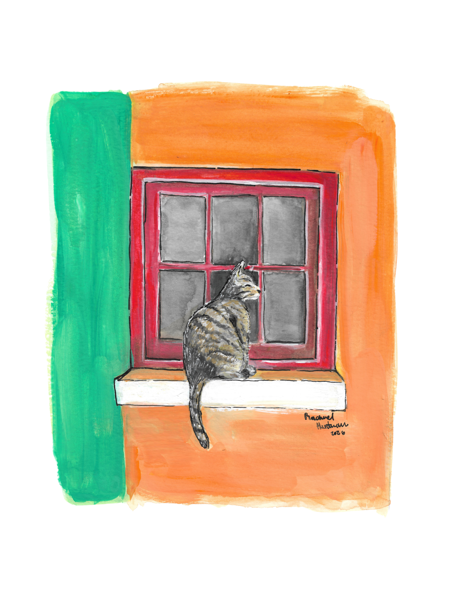 Cat at the Window — Art Print